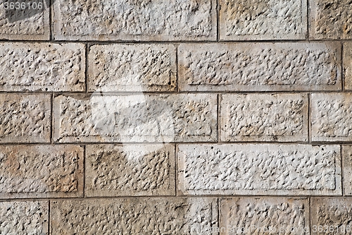 Image of Wall of white stones