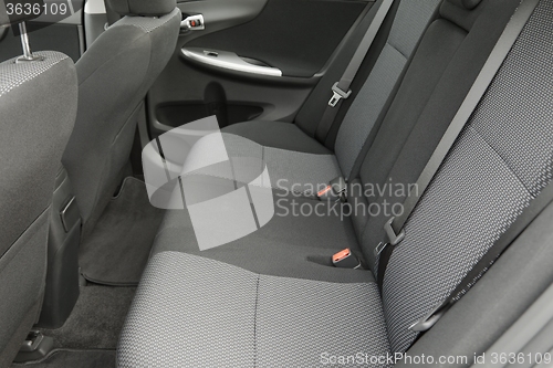 Image of Car Interior Backseat