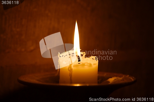 Image of Candle on Fire