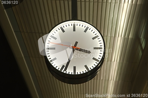 Image of Clock at a Station