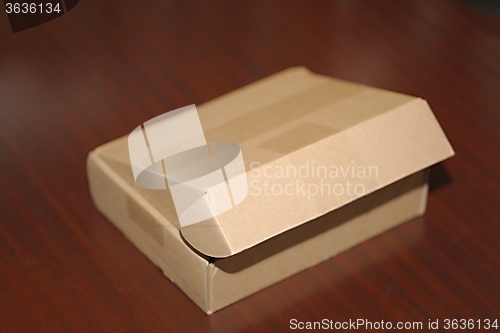 Image of Cardboard Box on Desk