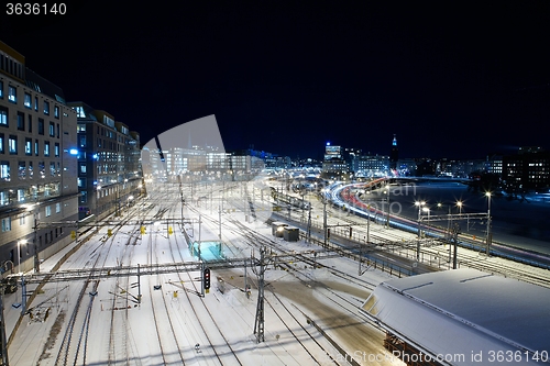 Image of Railway Station in Winter