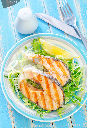 Image of fried salmon