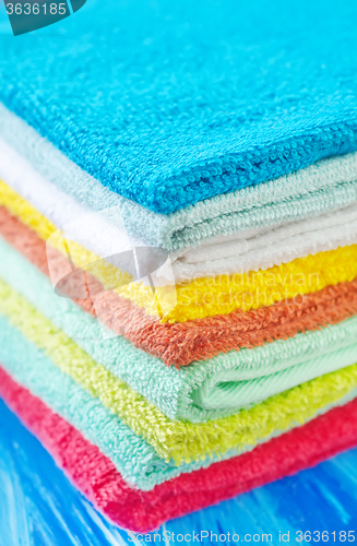 Image of color towels