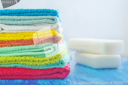 Image of color towels