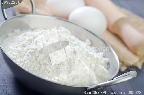 Image of flour and eggs