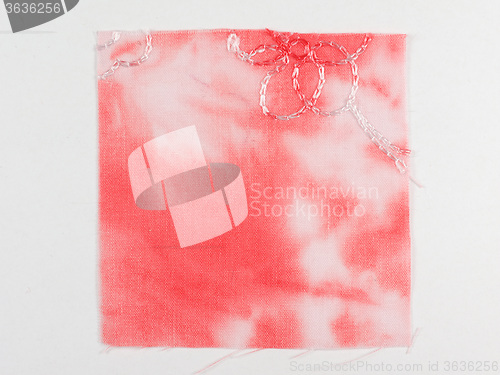 Image of Pink fabric sample