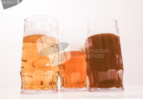 Image of Retro looking German beer