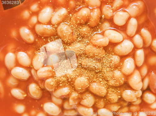 Image of Retro looking Baked beans