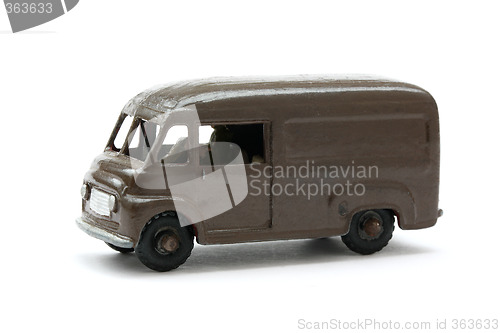 Image of Toy model of Classic Brown Delivery Van