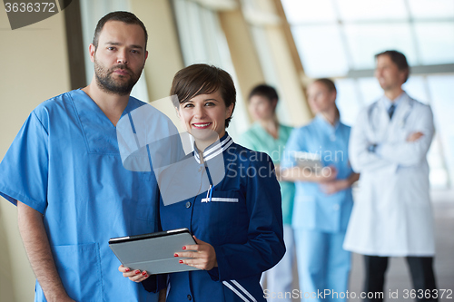 Image of group of medical staff at hospital