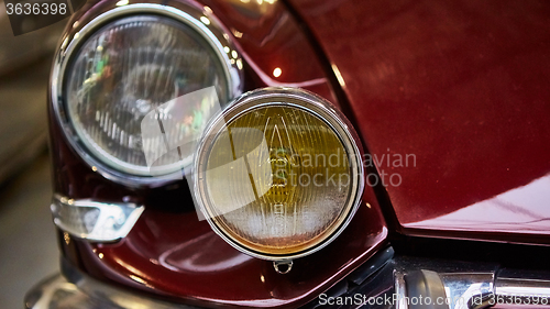 Image of Detail of classic car. 