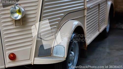 Image of Detail of classic car.