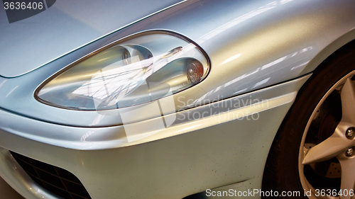 Image of Detail of classic car. 