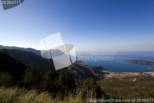 Image of sea bay . Montenegro