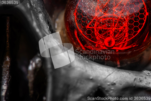 Image of Abstract steel bacgkround closeup photo