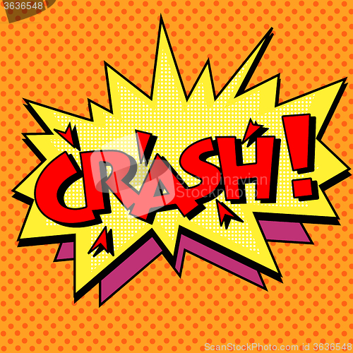 Image of crash comic text bubble
