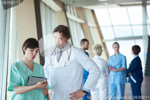 Image of group of medical staff at hospital