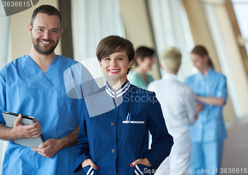 Image of group of medical staff at hospital