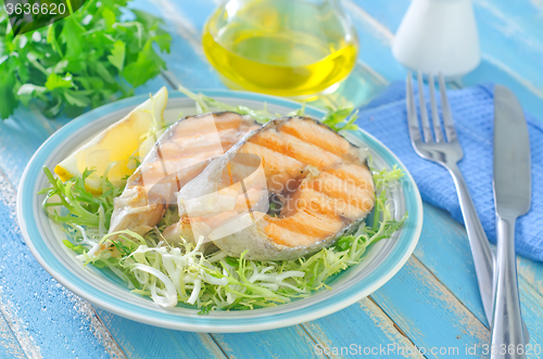 Image of fried salmon
