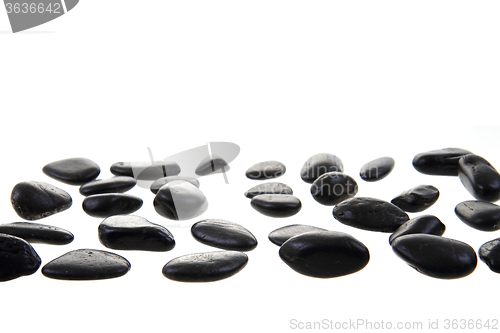 Image of black stones isolated