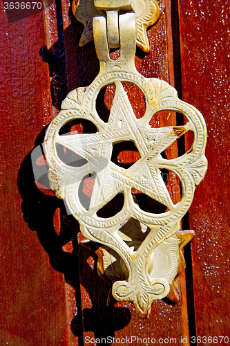 Image of metal rusty  brown    morocco in africa gold