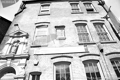 Image of exterior old architecture in england london europe wall and hist