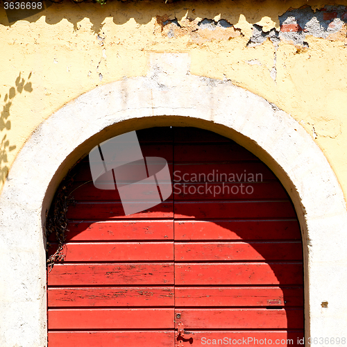 Image of old   door    in italy old ancian wood and traditional  texture 