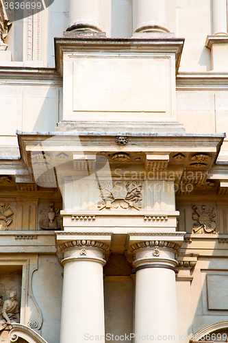 Image of abstract old column in the  country  of  marble brick