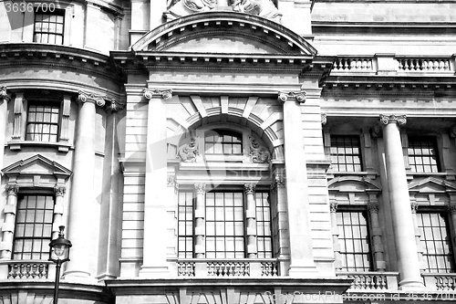 Image of exterior old architecture in england london europe wall and hist