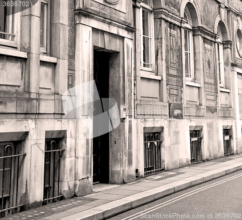 Image of old architecture in england london europe wall and history