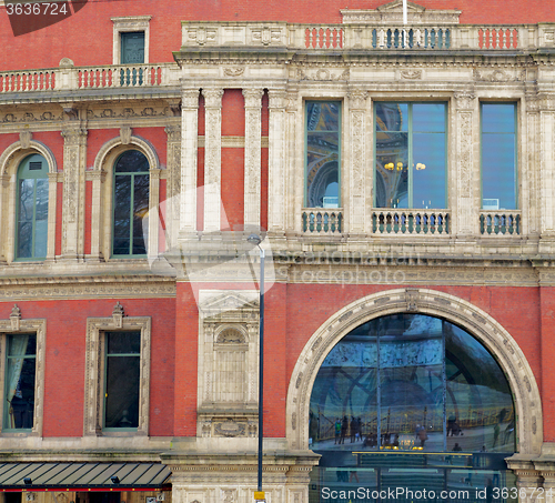 Image of old architecture  in england europe london wall antique and marb