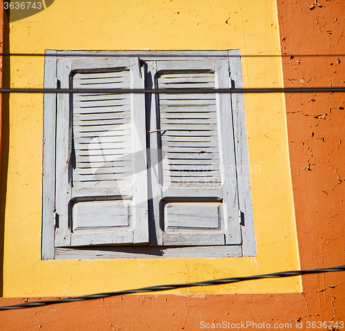 Image of  window in morocco africa and old construction wal brick histori