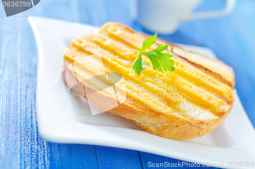 Image of toasts with cheese
