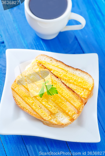 Image of toasts with cheese