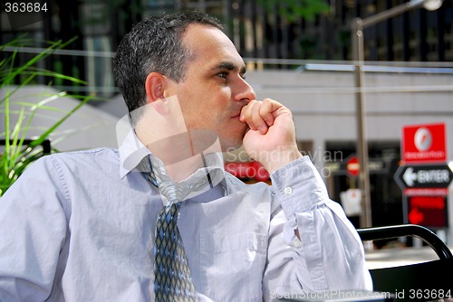 Image of Businessman thinking