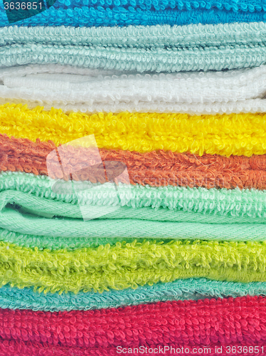 Image of color towels