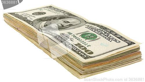 Image of Stack of dollars banknotes_100