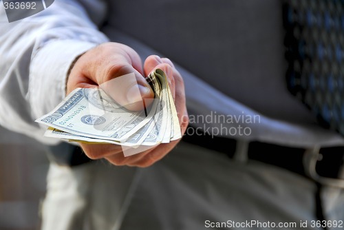 Image of Hand offer money