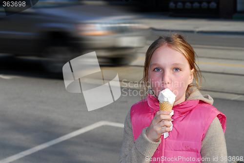 Image of Girl ice cream