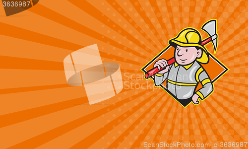 Image of Business card Fireman Firefighter Emergency Worker