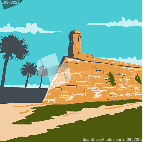 Image of Fort Marion St. Augustine WPA
