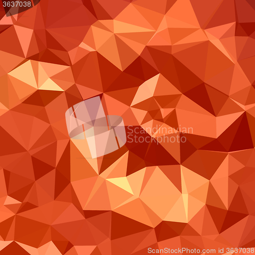 Image of Atomic Tangerine Orange Abstract Low Polygon Background