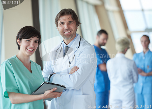 Image of group of medical staff at hospital