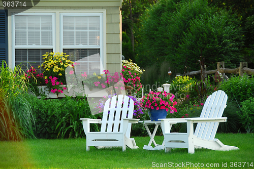 Image of Two lawn chairs