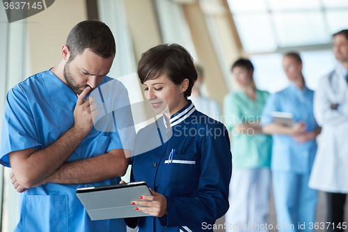 Image of group of medical staff at hospital