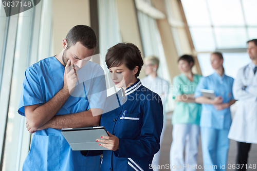 Image of group of medical staff at hospital