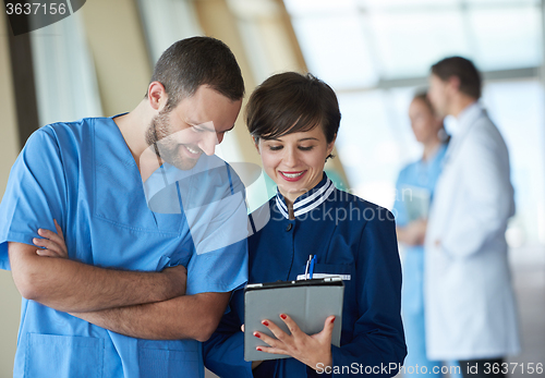 Image of group of medical staff at hospital