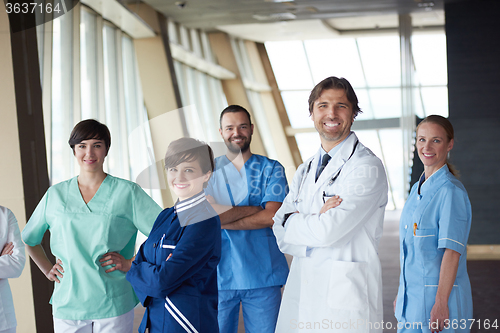 Image of doctors team walking