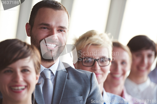 Image of diverse business people group